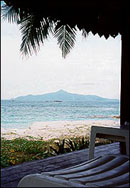 a view from Serindit seaview chalet